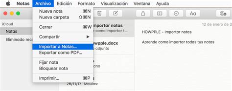 C Mo Importar Notas A Nuestros Equipos Apple Ios Y Macos