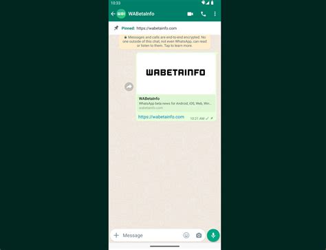 WhatsApp users will soon be able to pin messages within a conversation