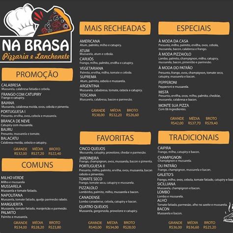 Menu Em Na Brasa Pizzaria Vitoria