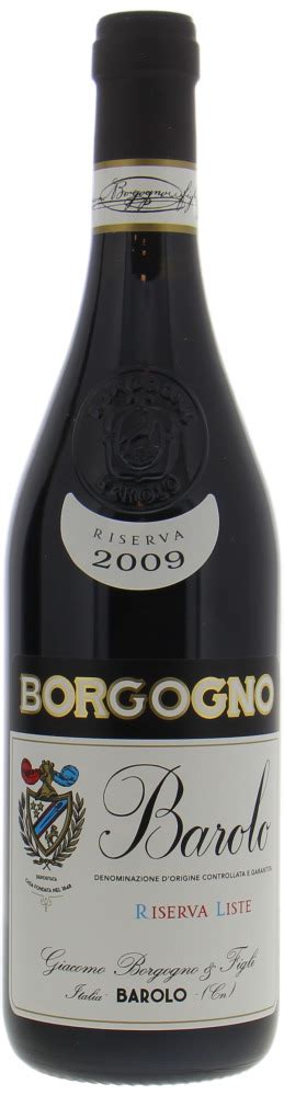 Barolo Liste Riserva 2009 Giacomo Borgogno Best Of Wines