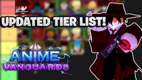 The Best Updated Tier List In Anime Vanguards Who To Evolve Youtube