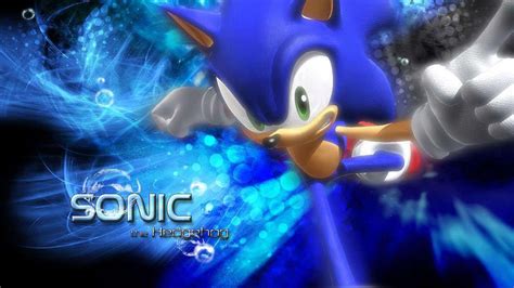 Sonic The Hedgehog In Blue White Bubbles Background HD Sonic Wallpapers ...