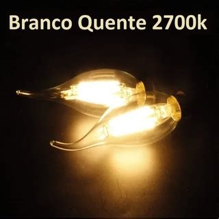 Kit L Mpada Led Filamento Vela Bico Torto Retr E Shopee Brasil