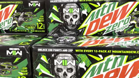 MTN Dew Call of Duty Limited Edition 12 Pack Display in a Grocery Store ...