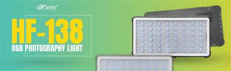 HIFFIN HF-138 Portable Pocket RGB LED 12w Video Light | 4000 MaH Inbui