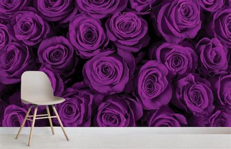 Dark Purple Roses Background