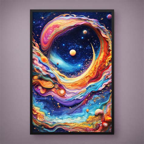 Quadro Decorativo Onda Sideral Quadros De Universo