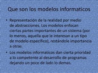 Modelos De Informacion PPT