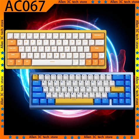 Ajazz Teclado Mec Nico Sem Fio Gaming Bluetooth Mode Liga De Alum Nio Rgb Hot
