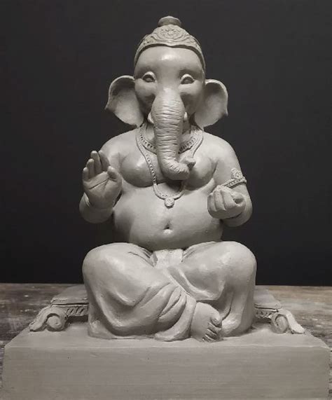 8 Inch Clay Colored Ganesha Statue For Home Decor At Rs 150 In