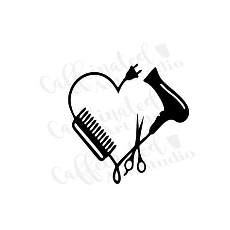 Hair Salon Svg Hairdresser Svg Hairdresser Heart Svg Etsy