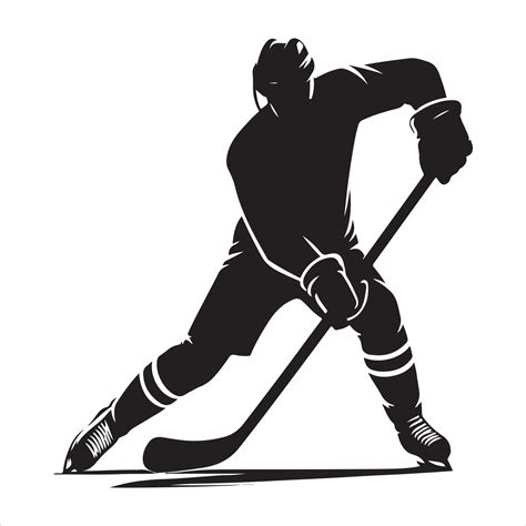 Hockey Stick Silhouette Photo and Image, black color silhouette 46570947 Vector Art at Vecteezy