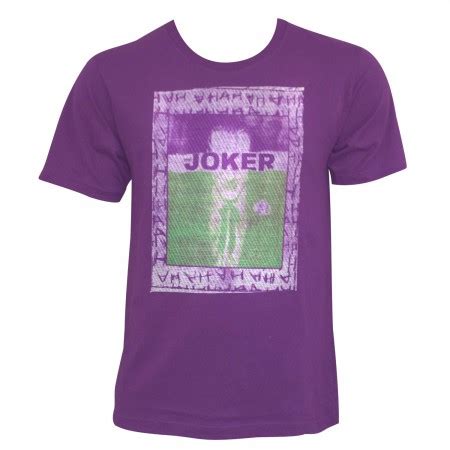 Joker Men's Purple Embroidered Frame T-Shirt