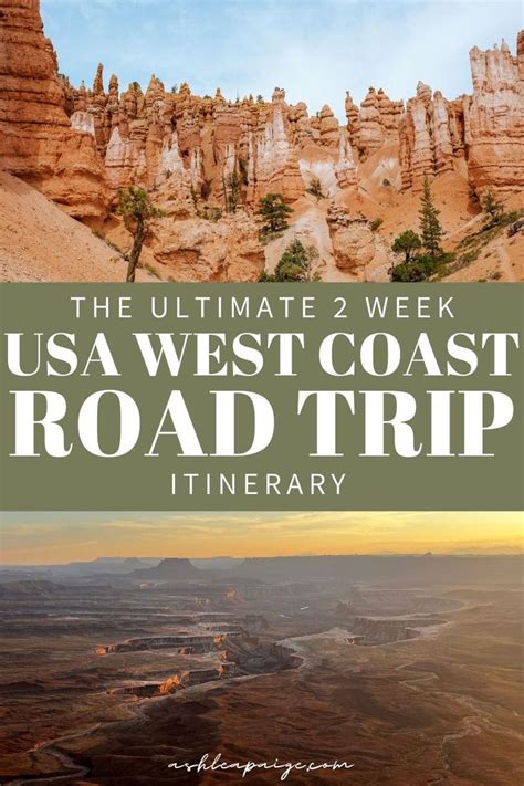 The Best West Coast Usa Road Trip Itinerary