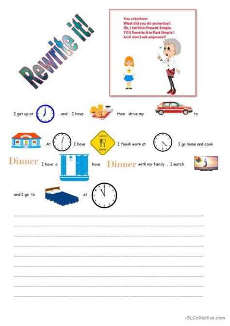 192 Rewrite English Esl Worksheets Pdf And Doc