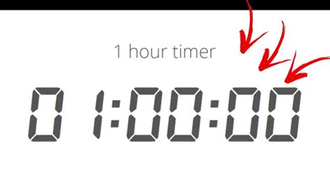 1 Hour Time Timer 1 Hour Youtube