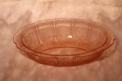 Jp Pink Cherry Blossom Depression Glass Jeannette Vegetable Bowl