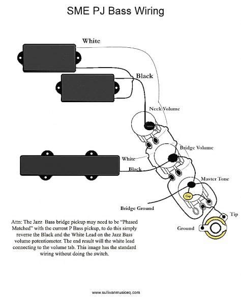 Jazz Bass Wiring Diagram | Fender Precision