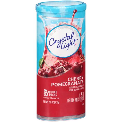 Crystal Light Cherry Pomegranate Drink Drink Mix 5 count Canister ...