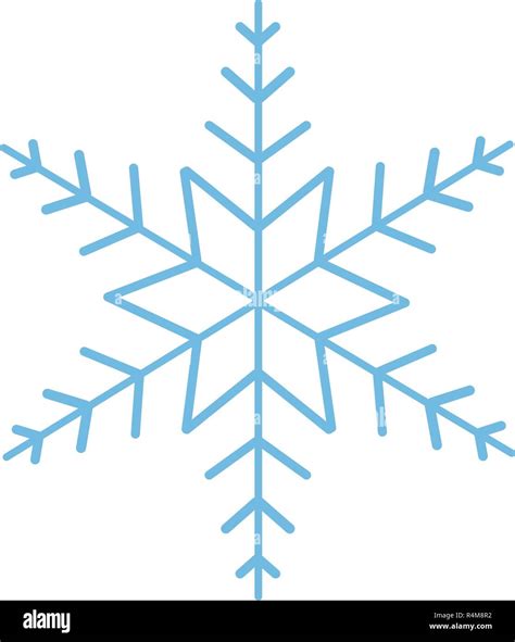 Cute Snowflake Cartoon Vector Illustration Graphic Design Stock Vector