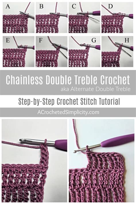 triple crochet tutorial triple treble crochet stitch tutorial