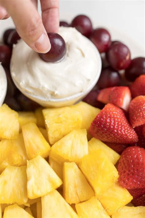 Three Ingredient Cream Cheese Fruit Dip Julie Blanner