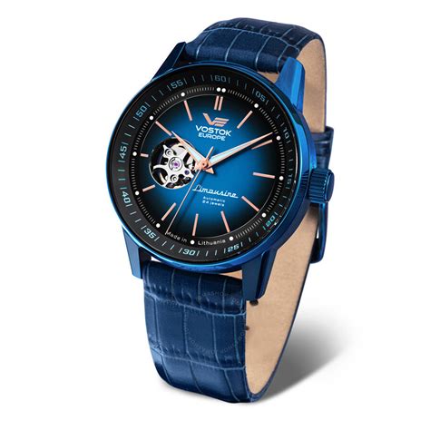 Vostok Europe Limousine Automatic Blue Dial Men S Watch Nh D