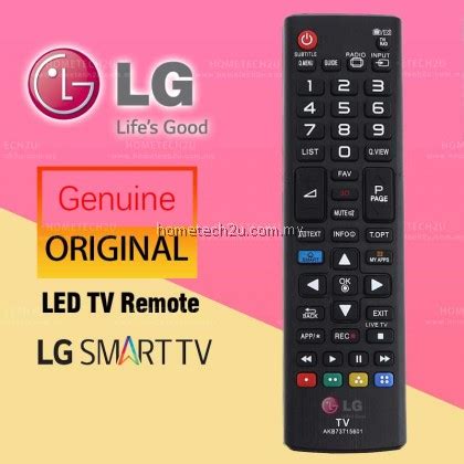 LG SmartTV LED TV Remote Control AKB73715601 Original Replacement