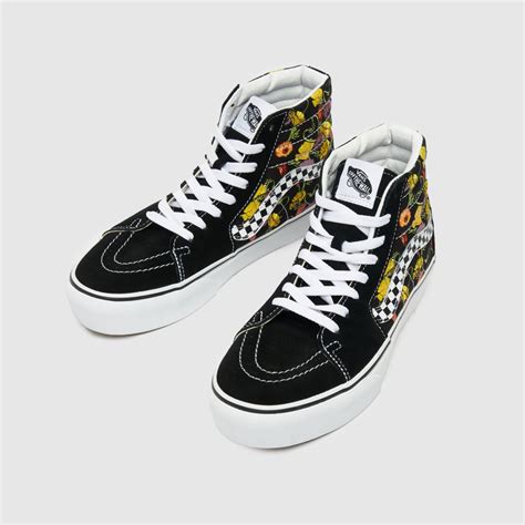 Womens Multi Vans Sk Hi Platform Trainers Schuh