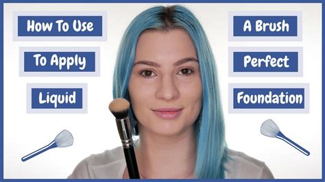 How To Apply Liquid Foundation With A Makeup Brush | Saubhaya Makeup