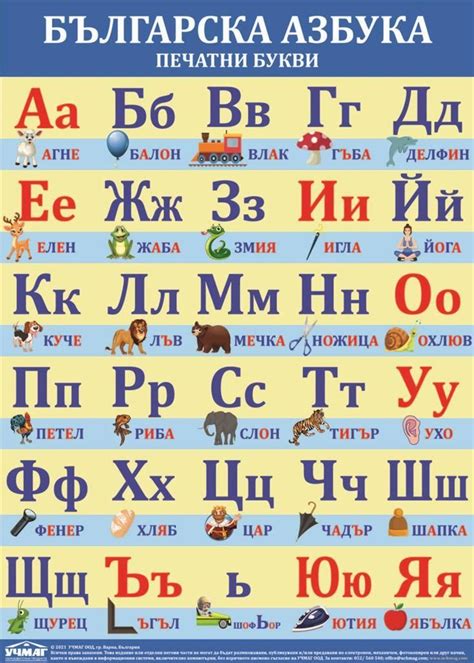 Голямо стенно табло: Българска азбука. Печатни букви - store.bg
