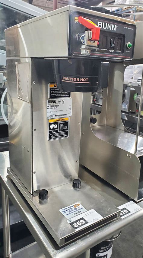 BUNN CWTF APS AUTOMATIC COMMERCIAL COFFEE MAKER W HOT WATER SPOUT Vision Equipment