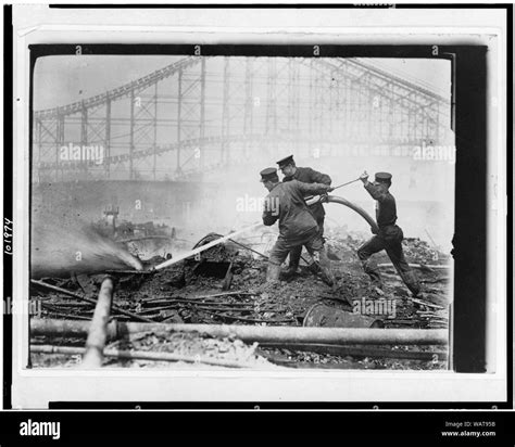 Dreamland Fire Coney Island New York Stock Photo Alamy