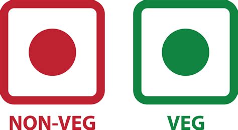 Veg and Non Veg Emoji icon on white background. Indian Food Concept ...