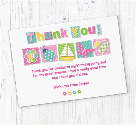 Cute Cutouts Thank You Cards Personalise Online Plus Free Envelopes