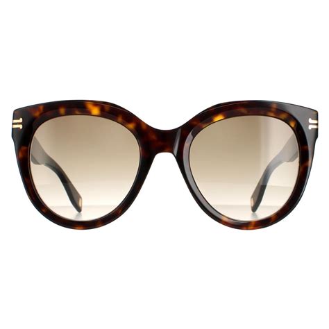 Marc Jacobs Round Womens Clear Havana Brown Gradient Mj 1011s