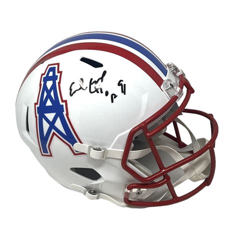 Houston Oilers Earl Campbell Autographed Full Size Speed Replica Helmet