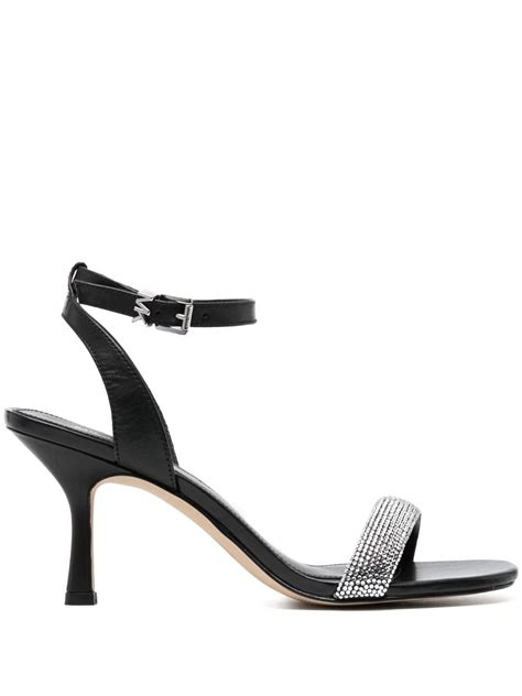 Michael Michael Kors Carrie Mm Crystal Embellished Sandals Farfetch