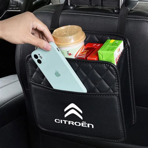 Car Backseat Organizer Bag Auto Cup Phone Storage For Citroen C458 C4L