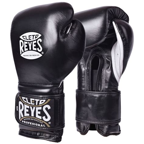 Cleto Reyes Boxing Gloves Velcro Sparring Black 16 Oz 16 Oz