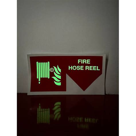 Glow In The Dark Fire Safety Signage. Fire Safety Regulation Decal ...