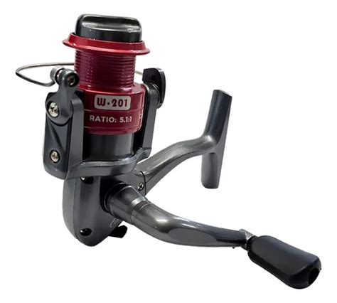 Reel Frontal Spinning Spinit W Pesca Pejerrey Variada Color Rojo