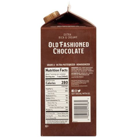 Darigold Homogenized Chocolate Whole Milk Costco Food Database