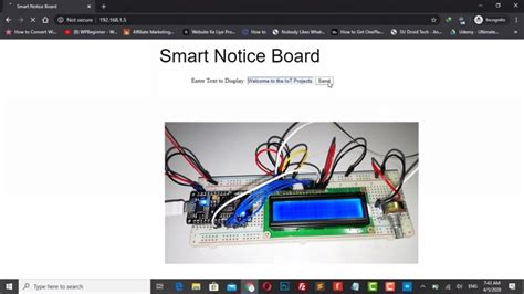 IoT Web Controlled Smart Notice Board Using NodeMCU ESP8266