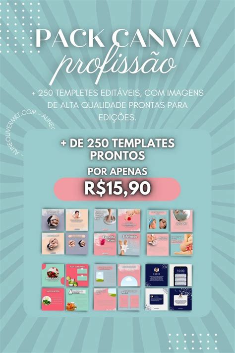 Deixe o seu feed profissional e organizado o pack canva profissões para