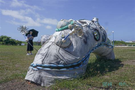 2022 澎湖海廢地景藝術節 怪獸遊樂園 東衛石雕公園展出中 黑崎時代