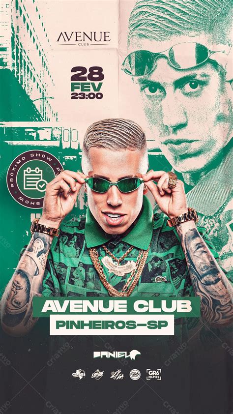 Flyer Story Funk Mc Daniel Avenue Club Download 33450 Criativo Dahora