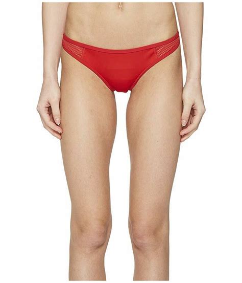 Stella Mccartney Red Neoprene Mesh Classic Bikini Bottom L Size