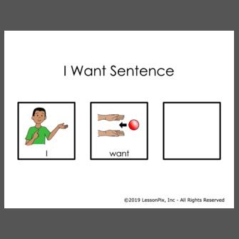 I Want Sentence