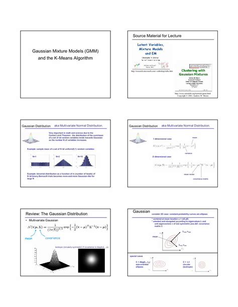 Pdf Gaussian Mixture Models Gmm And The K Means Rtc